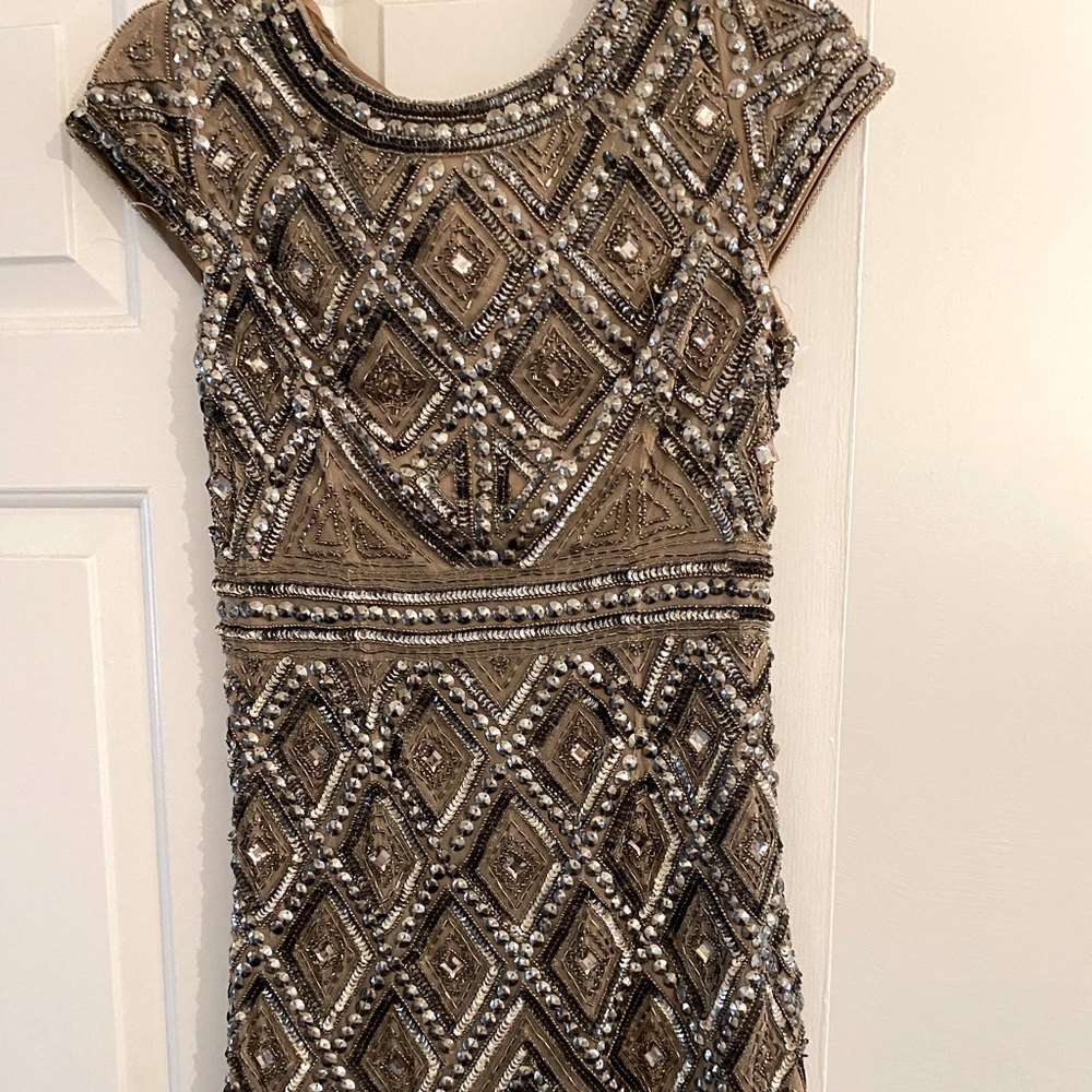 Adrianna Pappel short beaded dress worn once